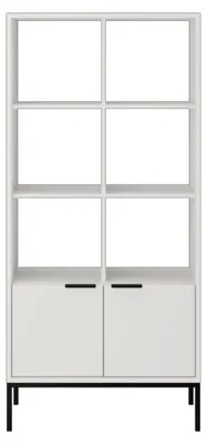 Imagen del producto de Estantería de 80 cm, color blanco y , estructura moderna y elegante, modelo Austin