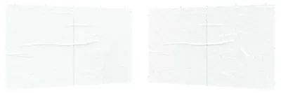 Produktbild von vidaXL Party Zelt Seitenteil 2 pcs Weiß 400 x 195 cm PE und Stahl