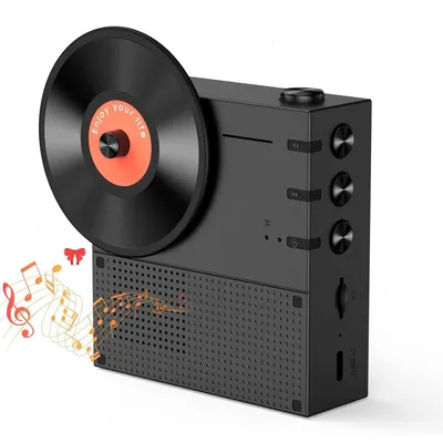 Produktbild von Mini tragbarer Bluetooth-Lautsprecher – Retro-Musikbox mit Bluetooth 5.3 Stereo, ideal für Wohnzimmer, Kindergeburtstage und als Geschenk