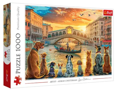 Zdjęcie produktu dla TREFL PUZZLE 1000 Pieski w Wenecji 10944