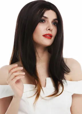 Produktbild von WIG ME UP Perücke Lace-Front lang glatt gestuft undercolours Braun Goldbraun Blond TYM-343-LF-4276