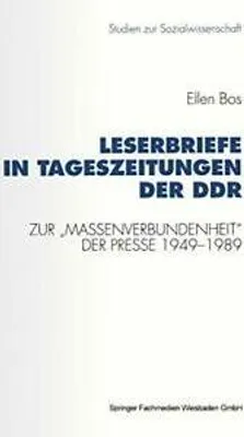 Produktbild von Leserbriefe in Tageszeitungen der DDR