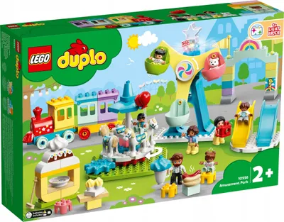 Zdjęcie produktu dla LEGO DUPLO Park rozrywki, Zestaw do budowania, 2 lat(a), Plastik, 95 szt., 2,17 kg