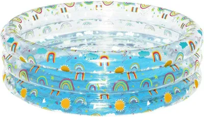 Image de Piscine Bestway 51045 Rainbow Splash, pour enfants, gonflable, 150x53 cm