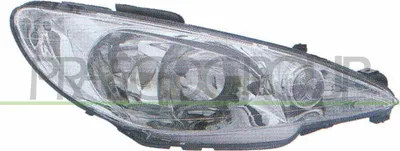Produktbild von PRASCO Scheinwerfer Hauptscheinwerfer Rechts passend für PEUGEOT 206 Schrägheck (2A/C) PG0094903