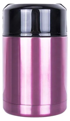 Thermoskanne 1000 ml, Edelstahl, isoliert, auslaufsicher, rosa