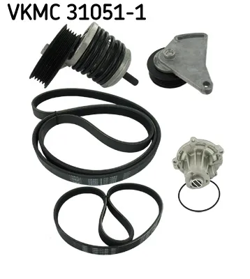 Produktbild von SKF VKMC 31051-1 Wasserpumpe + Keilrippenriemensatz für AUDI A4 Limousine (8D2, B5) A4 Avant (8D5, B5) A6 Avant (4B5, C5) A6 Limousine (4B2, C5)