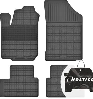 Produktbild von Gummimatten mit Rand Auto Fußmatten Gummi Automatten Passgenau 4-teilig Set - passend für Nissan Qashqai II ab 2013
