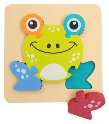 Imagen del producto de Alfombrilla de espuma para niños con forma de rana, ideal para juegos educativos