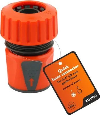 Produktbild von Schlauchkupplung 3/4 Zoll, 20 mm, für Gartenschlauch, einfache Verbindung zum Wasserhahn, langlebig und