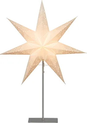 Produktbild von Best Season Standleuchte "Sensy Star 78" Material: Metall / Papier, Farbe creme, ca.78x54, 234-24