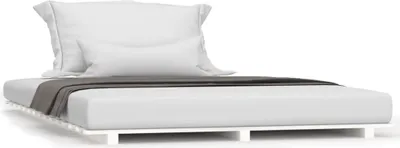 Obrázek produktu pro vidaXL Postel z masivu bílá 140x190 cm Borovice