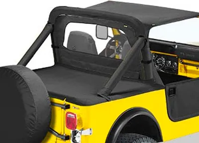 Zdjęcie produktu dla Windjammer czarna owiewka maski przedniej szyby Bestop Jeep CJ 80-86 YJ 87-95