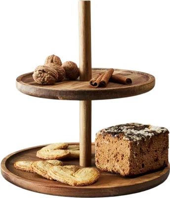 Produktbild von OTIX Etagere 2-lagiger Servierturm Holz