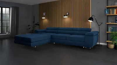 Produktbild von Ecksofa mit Schlaffunktion und Bettkasten, Designer Schlafsofa mit Bettkasten