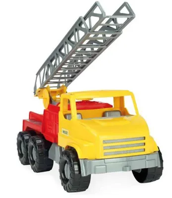Produktbild von Wader City Truck Feuerwehr mit ausziehbarer Drehleiter in der Schauverpackung,32603