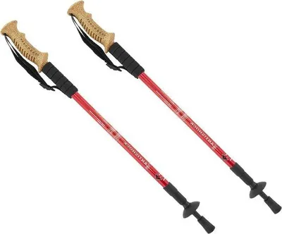 Produktbild von Famanu Nordic Walking Stöcke Aluminium mit Korkgriff - Verstellbar bis 135 cm