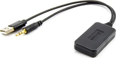Produktbild von Bluetooth AUX Adapter Universal - verwendbar für alle Autoradios mit USB und 3,5 mm Klinkenstecker Eingang