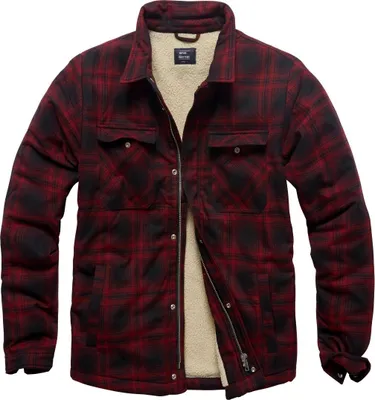 Produktbild von Vintage Industries Übergangsjacke Herren Class Sherpa rot/schwarz 3XL