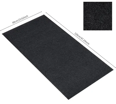 Imagen del producto de Esterilla de fitness de 8 mm de grosor, 120 x 60 cm, sin olor, antideslizante, para proteger el suelo durante el entrenamiento en casa