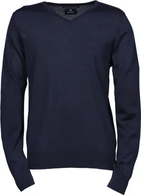 Produktbild von Tee Jays 6001 | Herren V-Neck Sweater / Pullover - Farbe: Navy - Größe: L
