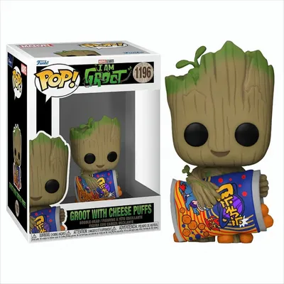 Produktbild von Marvel I Am Groot - Groot With Cheese Puffs 1196 - Funko Pop! Vinyl Figur