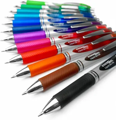 Productafbeelding van Pentel EnerGel XM BL77 vloeibare gelpen - Set van 12 - Intrekbaar - 0,7 mm - 54% gerecycled