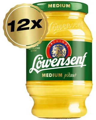 Produktbild von Löwensenf | Medium Senf 6x 250ml Multipack | Tönnchen #1