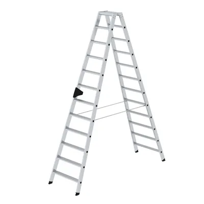 Produktbild von MUNK Stehleiter mit ergo-pad beidseitig begehbar 2x12 Stufen