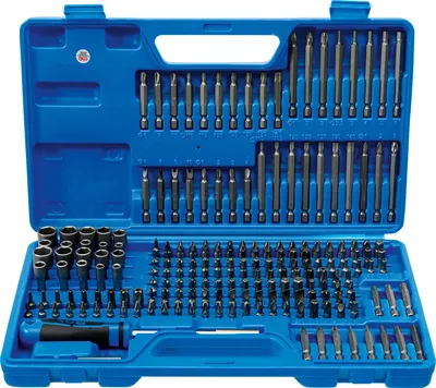 Produktbild von BGS 20103 Universal-/Sicherheits-Bit-Satz, Antrieb Außensechskant 6,3 mm (1/4"), 208-tlg.
