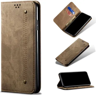 Produktbild von König Design Hülle kompatibel mit Samsung Galaxy A72 5G Kunstleder Handyhülle - Handy Case Braun