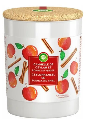 Image de Bougie parfumée Airwick 185 g, cannelle de Ceylan et pomme du verger
