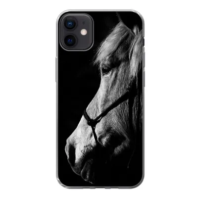 Produktbild von MuchoWow® Handyhülle Schutzhülle Hülle für iPhone 12 mini Pferd - Halfter - Leicht Silikon Softcase Handy Hülle - Bild