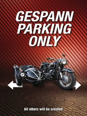 Produktbild von vianmo Holzschild 40x30 cm gespann parking only all others