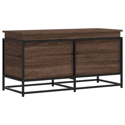 Obrázok produktu pre Úložný box s vekom hnedý dub 100x40x51,5 cm kompozitné drevo
