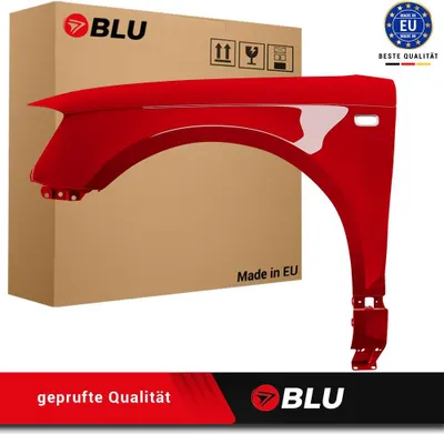 Image de BLU Aile Compatible avec Audi A3 8P II-generation LY3J Gauche Rot BrillantRot | 2003-2008 | Avant | Peint| Prêt à Monter | Galvanisé