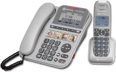 Obrázok produktu pre Amplicomms PowerTel 2880 bezdrôtový telefón pre seniorov Záznamník, handsfree, kompatibilný s načúvacími prístrojmi, vrátane