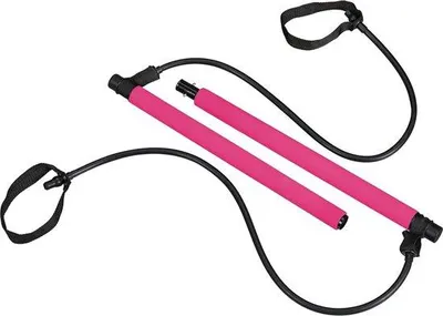 Immagine prodotto di Famanu Pilates Bar con elastici di resistenza - Rosa
