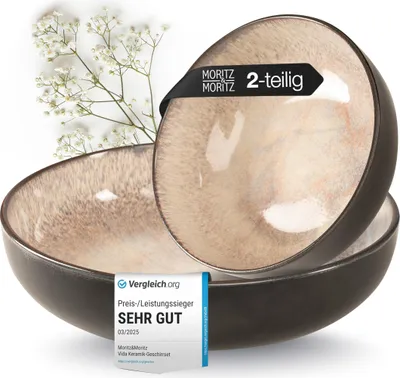 Produktbild von Moritz & Moritz VIDA Servierschale 2tlg. beige