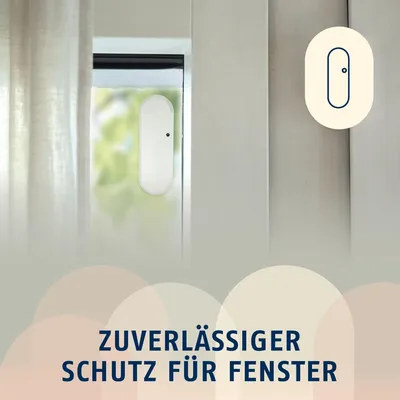 Produktbild von ABUS FUEM45000, Weiß, Kabellos, Kunststoff, Drinnen, 100 m, 868,3 MHz