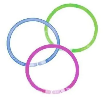 200 Knicklicht-Armbänder 8 Zoll, gemischtfarbig, inkl. 200 Verbinder