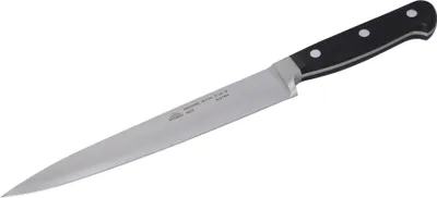 Produktbild von STUBAI schmales Kochmesser geschmiedet 210 mm | Küchenmesser aus Edelstahl für Schneiden von Fleisch, Geflügel, Gemüse, Obst & Lebensmitteln, spülmaschinenfest, schwarzer Griff