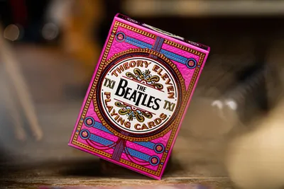 Produktbild von The Beatles Spielkarten Pink Version