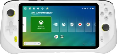 Logitech G Cloud Gaming Handheld, tragbare Spielkonsole mit langer Akkulaufzeit, 7-Zoll-1080p-Touchscreen, federleichtes Design, Xbox Cloud Gaming, NVIDIA GeForce NOW, Google Play - EU Stecker - Weiß