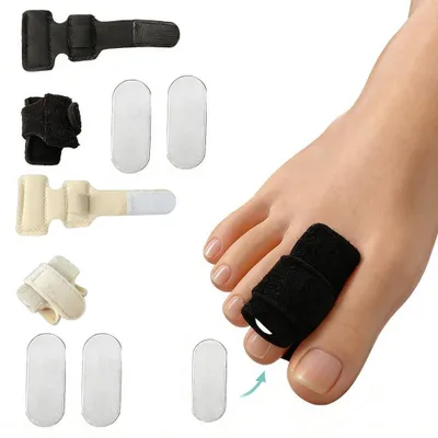 Obrázek produktu pro Sada 4 ortopedických náplastí pro korekci kladívkových prstů
