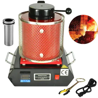 Produktbild von VEVOR Digitale Schmelzofen Maschine 180 W 2kg Automatischer Schmelzofen Schwarz Goldschmelzender Ofen Schmelzofen Elektrisch für Schmuck