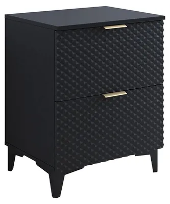 Produktbild von Waschtischunterschrank 60.4cm Cléa mit 2 Schubladen, Schwarz