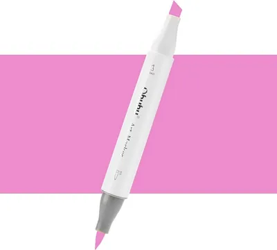 Zdjęcie produktu dla OHUHU dwustronny marker alkoholowy Brush & Chisel, RV180 Hollyhock
