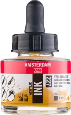 Immagine prodotto di Bottiglia di inchiostro acrilico Amsterdam 30 ml Giallo ocra 227