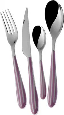 Obrázok produktu pre 24-dielna súprava zebra, farebné príbory CasaBugatti